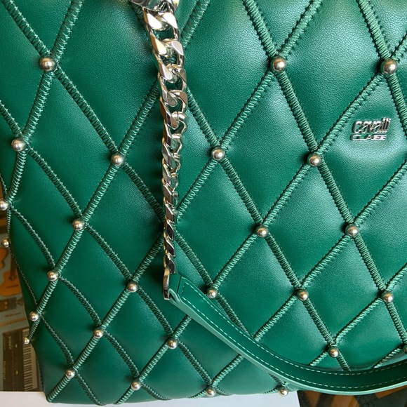 Roberto Cavalli “Jolie” Green Shopping Bag - Picture 5 of 11